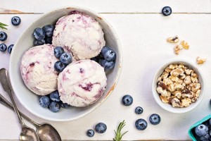 Parker Products blueberry rosemary ice cream